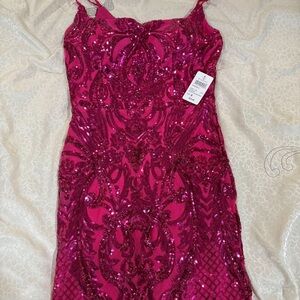 Windsor Pink Sequin Dress